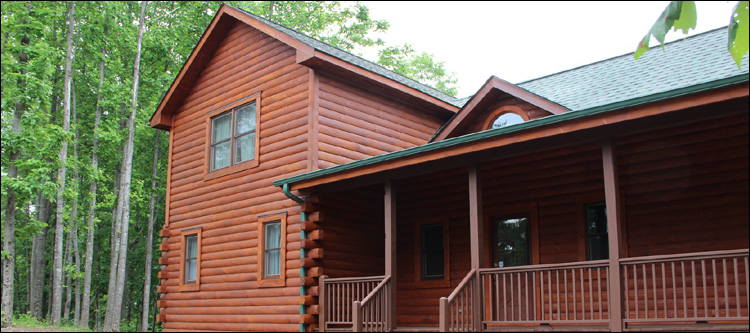 Log Home Staining in Falls Church City, Virginia