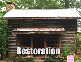 Historic Log Cabin Restoration  Falls Church City, Virginia